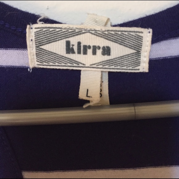 Navy And White Striped Maxi Dress - Picture 2 of 2