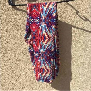 NWT OS Lularoe 4th of July firework leggings