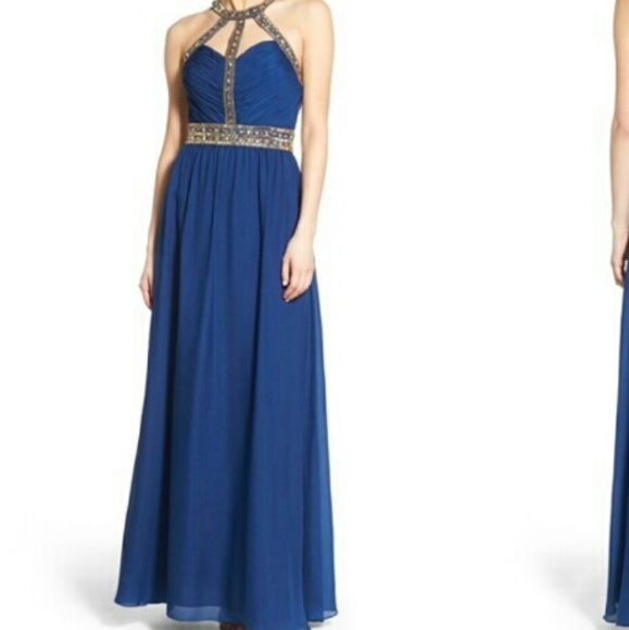 Navy gown nwt