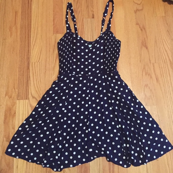 Kimchi Blue polka dot fit and flare dress
