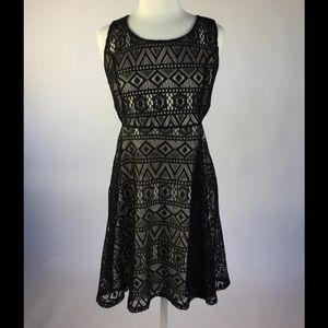 Black cutout detail dress