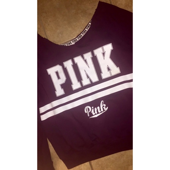 🚫SOLD🚫 VS PINK slouchy campus crew - Picture 2 of 3