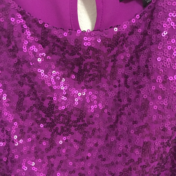 Purple Sequined Blouse - Picture 2 of 4