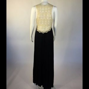 Black Maxi Dress with Sexy See through back