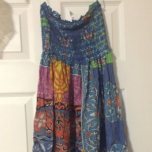 Colorful boho dress, flowey
