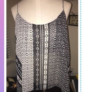 Black and White Pattern Tank