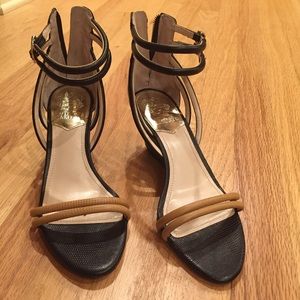 Vince Camuto Zip Back 3' Wedge Heels