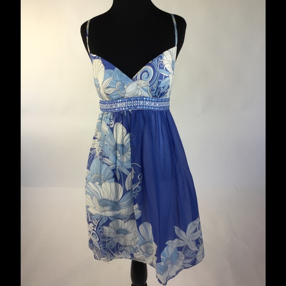 Blue Floral Dress