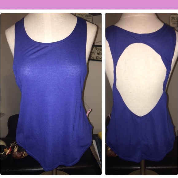 Royal Blue Backless Top