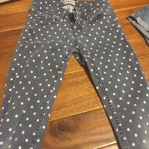 Polka dot capris
