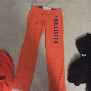 Hollister Orange Sweatpants