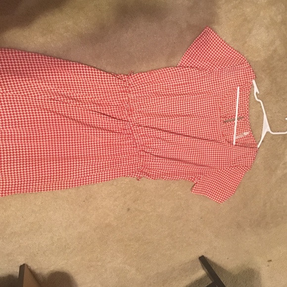 Red and white houndstooth dress - Picture 1 of 1