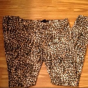 Forever 21 leopard skinny jean