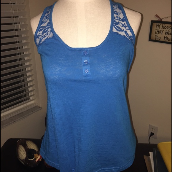 Lace Crisscross Back Tank Top