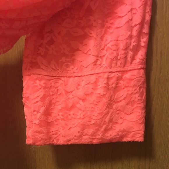 Hot pink lace maxi skirt