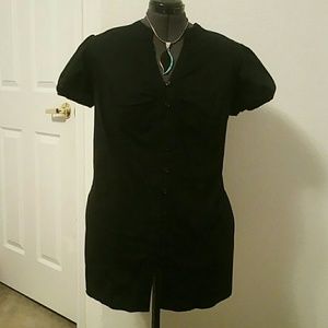 Black button-up blouse