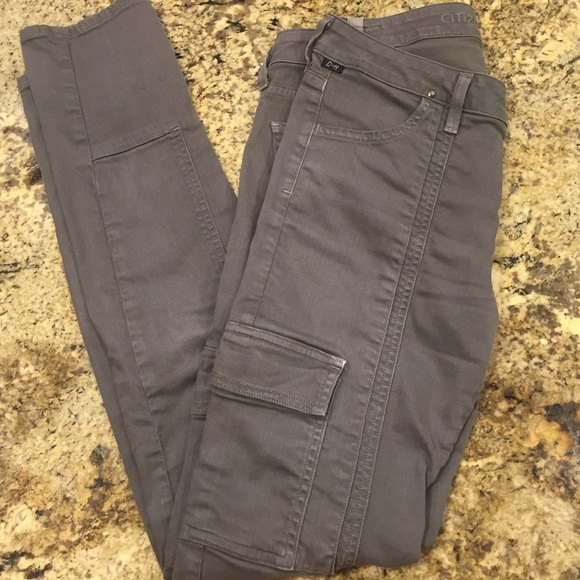 Citizen of humanity olive skinny cargo jeans