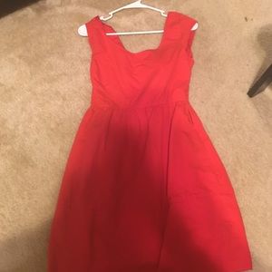 American Eagle Red bow back dress