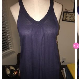 Navy Flyaway Tank Top