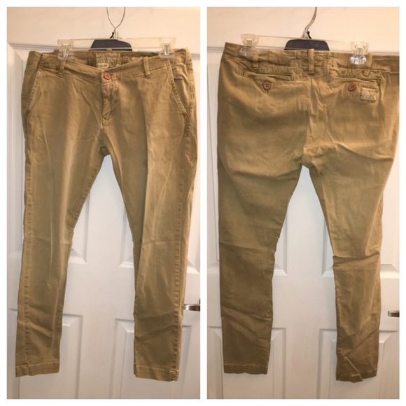 Super Dry skinny khakis