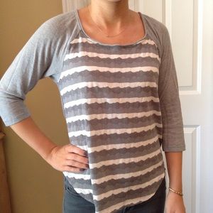 Striped Baseball Tee