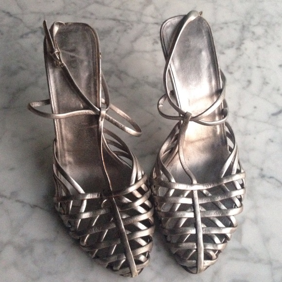 Gorgeous vintage Prada t-strap sandal heels.