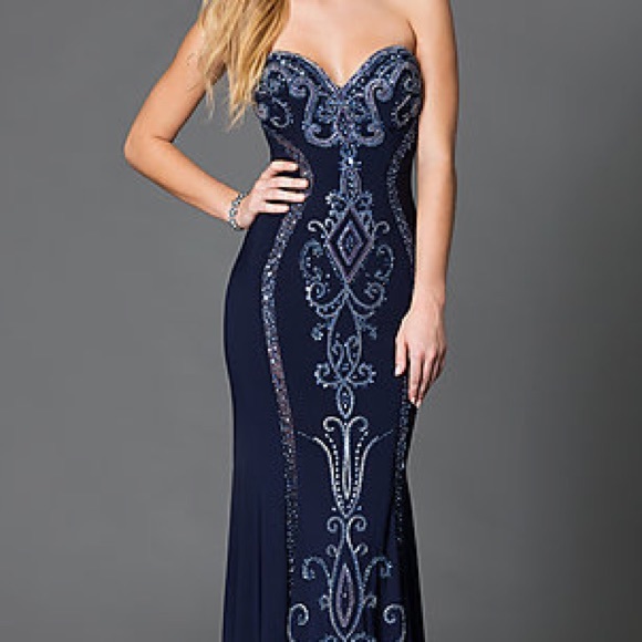 Jovani Beaded Prom Dress - Picture 4 of 4