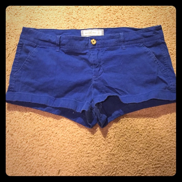 Blue Abercrombie and Fitch shorts