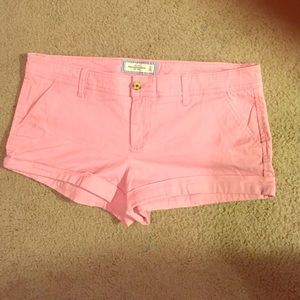 Pink Abercrombie and Fitch shorts