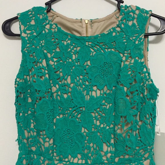 Green Floral Sheath Dress