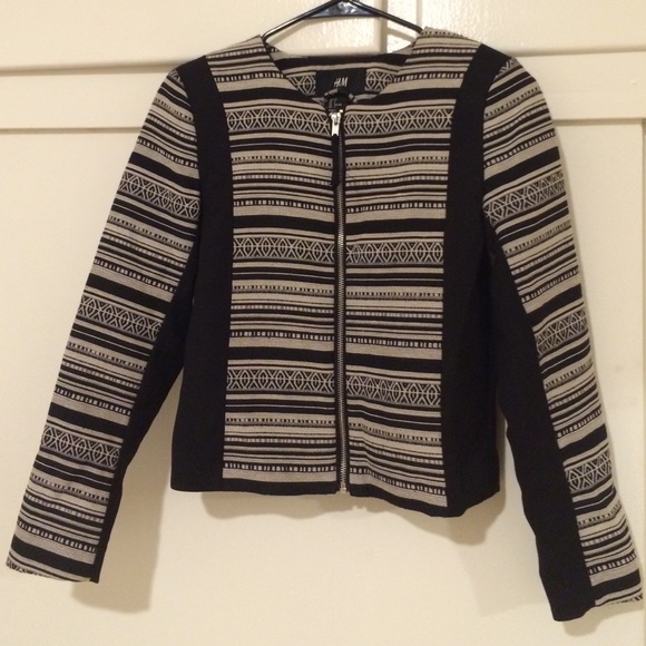 Tribal print blazer