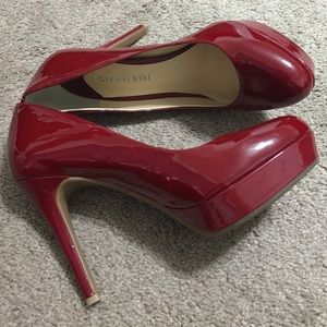 Red Gianni Bini Patent Heels