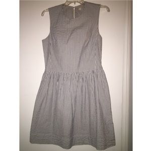 Blue Seersucker Dress