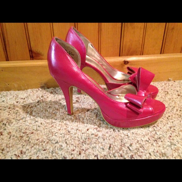 Rampage pink bow heels - Picture 2 of 2