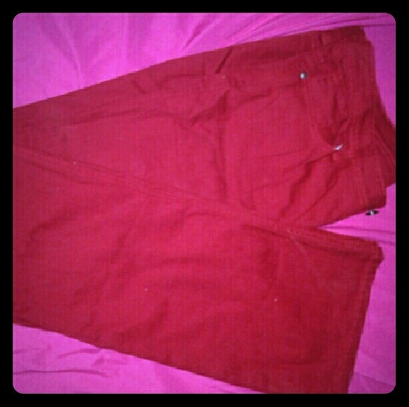 Red jeans