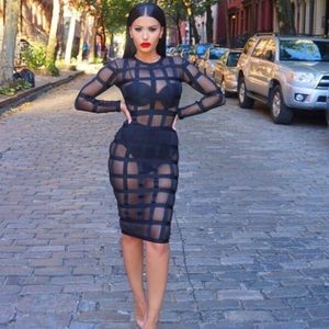 Black mesh dress for sale