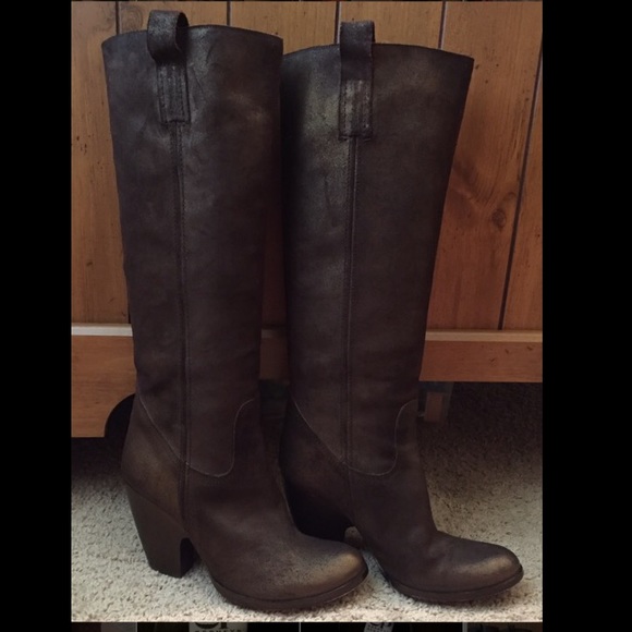 EEUC Women's Barney's NY Co-Op Leather Boots Sz 7