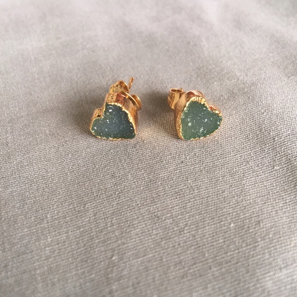Gold Plated Druzy Studs