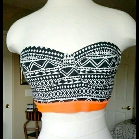 Color Pop Aztec Printed Bandeau