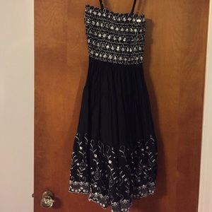Black and silver dress