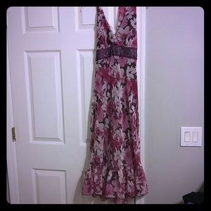 Beautiful floral halter dress