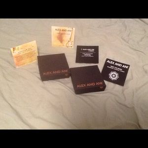 Alex and ani boxes and card DONATING SOON
