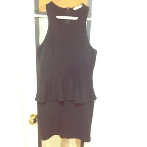Black Peplum Dress by Lush