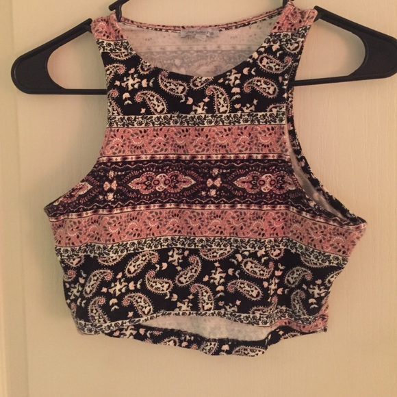 Printed crop top