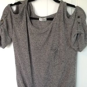 1/2 Sleeve Cold Shoulder Sweater