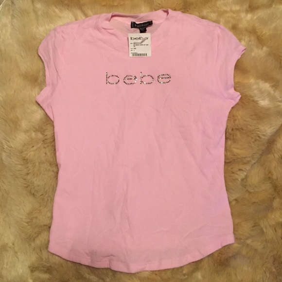 bebe mesh pink top - Picture 1 of 4