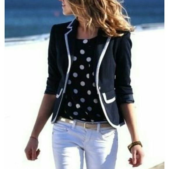 Dress Barn Jackets & Blazers - CLOSET CLEAR OUT! Navy Blue Nautical Blazer