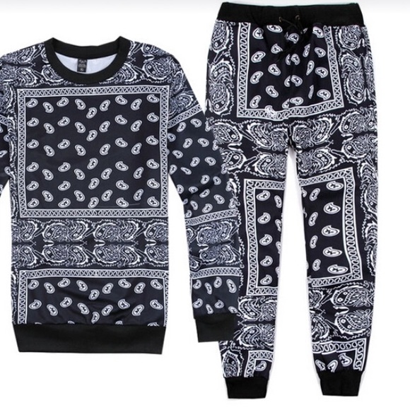 bandana printed pants