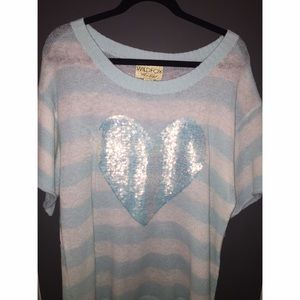 Wildfox Bridgitte Lake House Sweater Tee