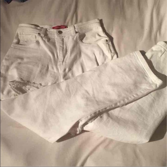 Personally designed destroyed capris